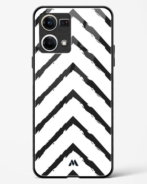 Calligraphic Zig Zags Glass Case Phone Cover (Oppo)