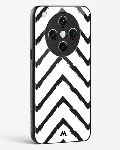 Calligraphic Zig Zags Glass Case Phone Cover (Oppo)