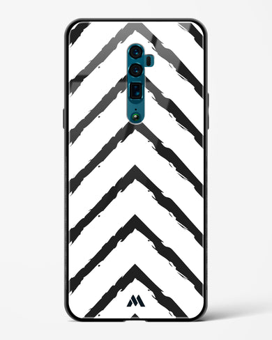 Calligraphic Zig Zags Glass Case Phone Cover (Oppo)