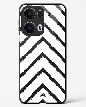 Calligraphic Zig Zags Glass Case Phone Cover (Oppo)