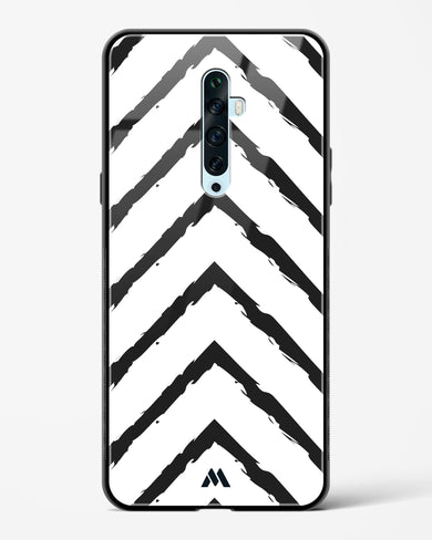 Calligraphic Zig Zags Glass Case Phone Cover (Oppo)