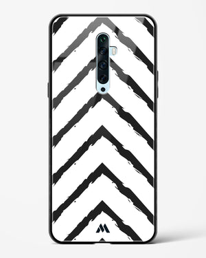 Calligraphic Zig Zags Glass Case Phone Cover (Oppo)