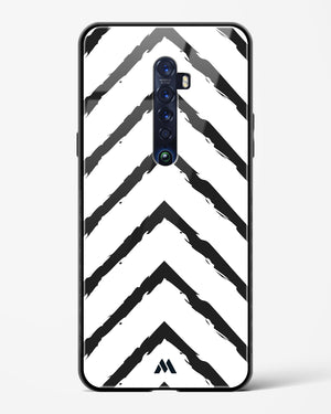 Calligraphic Zig Zags Glass Case Phone Cover (Oppo)