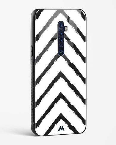 Calligraphic Zig Zags Glass Case Phone Cover (Oppo)