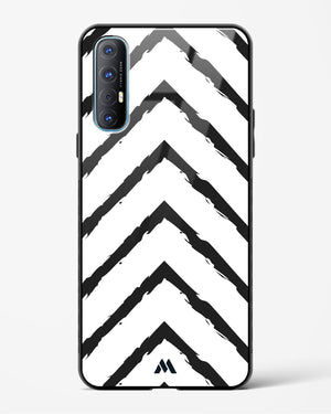 Calligraphic Zig Zags Glass Case Phone Cover-(Oppo)