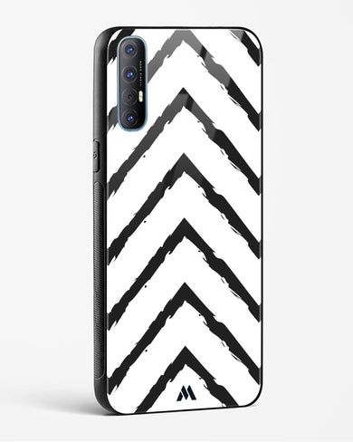 Calligraphic Zig Zags Glass Case Phone Cover (Oppo)