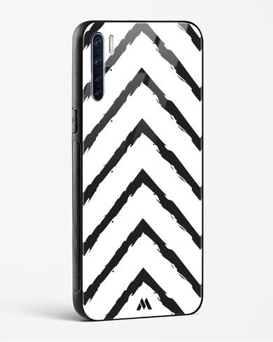 Calligraphic Zig Zags Glass Case Phone Cover (Oppo)