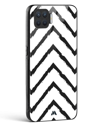 Calligraphic Zig Zags Glass Case Phone Cover (Oppo)