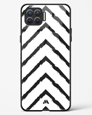 Calligraphic Zig Zags Glass Case Phone Cover (Oppo)