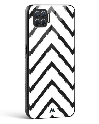 Calligraphic Zig Zags Glass Case Phone Cover (Oppo)