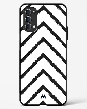 Calligraphic Zig Zags Glass Case Phone Cover (Oppo)