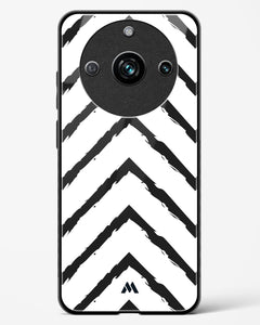 Calligraphic Zig Zags Glass Case Phone Cover (Realme)