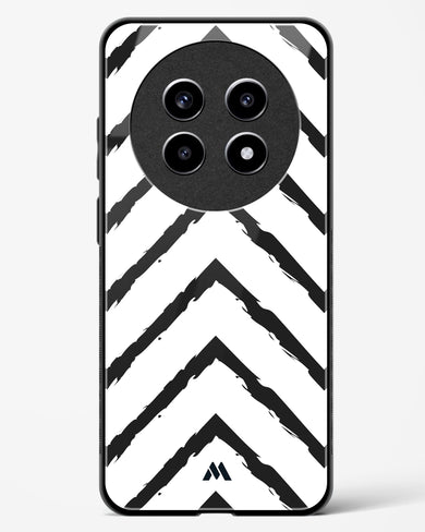 Calligraphic Zig Zags Glass Case Phone Cover (Realme)