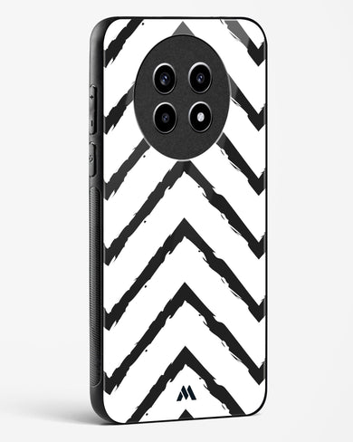 Calligraphic Zig Zags Glass Case Phone Cover (Realme)