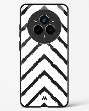 Calligraphic Zig Zags Glass Case Phone Cover (Realme)