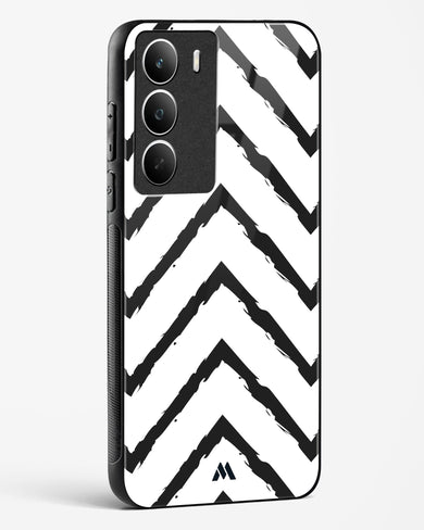 Calligraphic Zig Zags Glass Case Phone Cover (Realme)
