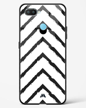 Calligraphic Zig Zags Glass Case Phone Cover-(Realme)