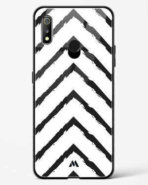 Calligraphic Zig Zags Glass Case Phone Cover-(Realme)