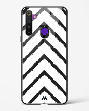 Calligraphic Zig Zags Glass Case Phone Cover (Realme)