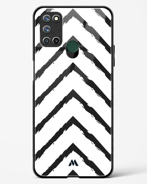 Calligraphic Zig Zags Glass Case Phone Cover (Realme)