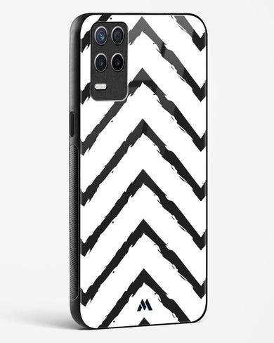 Calligraphic Zig Zags Glass Case Phone Cover (Realme)
