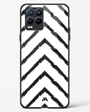 Calligraphic Zig Zags Glass Case Phone Cover (Realme)