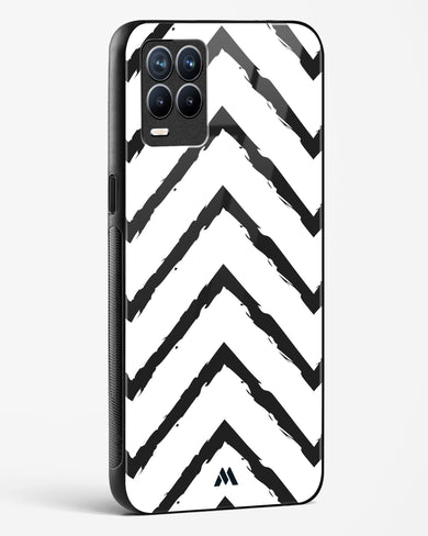 Calligraphic Zig Zags Glass Case Phone Cover (Realme)