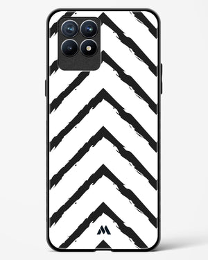 Calligraphic Zig Zags Glass Case Phone Cover (Realme)