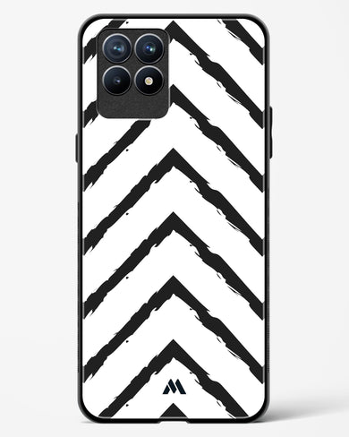 Calligraphic Zig Zags Glass Case Phone Cover (Realme)