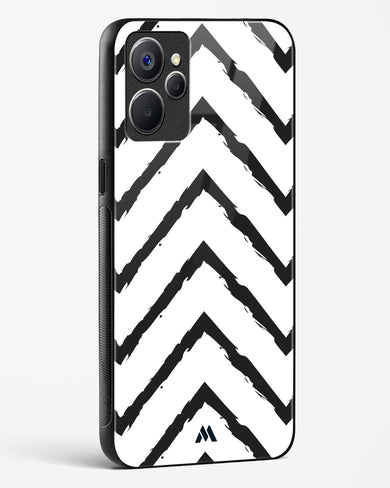 Calligraphic Zig Zags Glass Case Phone Cover (Realme)