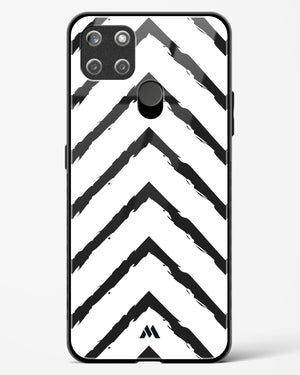 Calligraphic Zig Zags Glass Case Phone Cover (Realme)