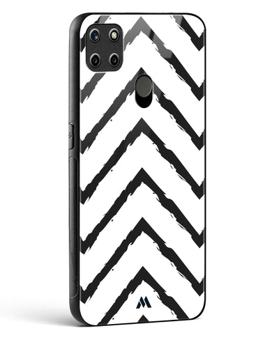 Calligraphic Zig Zags Glass Case Phone Cover (Realme)