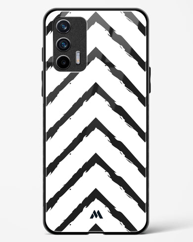 Calligraphic Zig Zags Glass Case Phone Cover (Realme)