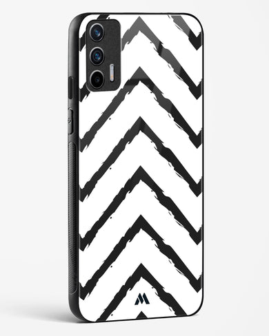 Calligraphic Zig Zags Glass Case Phone Cover (Realme)