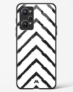 Calligraphic Zig Zags Glass Case Phone Cover-(Realme)