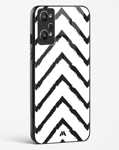 Calligraphic Zig Zags Glass Case Phone Cover (Realme)