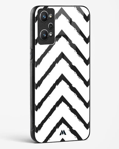 Calligraphic Zig Zags Glass Case Phone Cover (Realme)