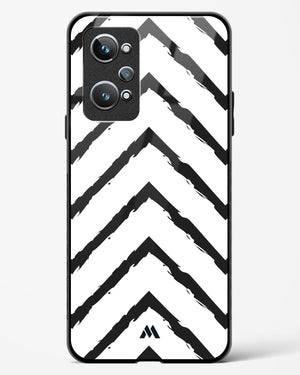 Calligraphic Zig Zags Glass Case Phone Cover (Realme)