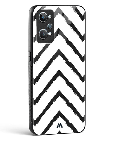 Calligraphic Zig Zags Glass Case Phone Cover (Realme)