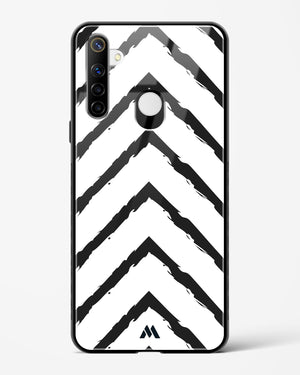 Calligraphic Zig Zags Glass Case Phone Cover (Realme)