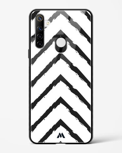Calligraphic Zig Zags Glass Case Phone Cover (Realme)
