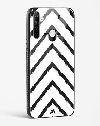 Calligraphic Zig Zags Glass Case Phone Cover (Realme)
