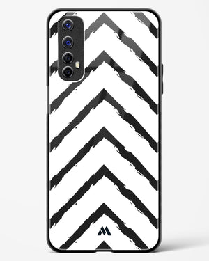 Calligraphic Zig Zags Glass Case Phone Cover (Realme)