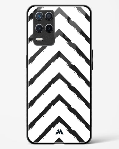 Calligraphic Zig Zags Glass Case Phone Cover (Realme)