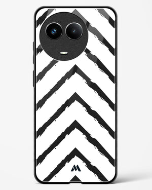Calligraphic Zig Zags Glass Case Phone Cover (Realme)