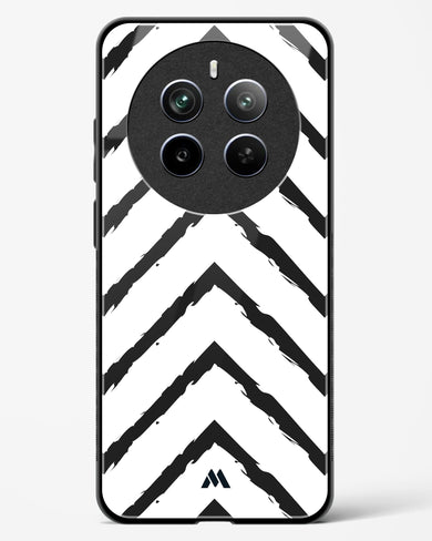 Calligraphic Zig Zags Glass Case Phone Cover (Realme)