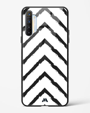 Calligraphic Zig Zags Glass Case Phone Cover-(Realme)