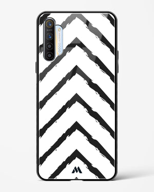 Calligraphic Zig Zags Glass Case Phone Cover (Realme)