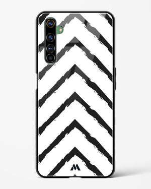 Calligraphic Zig Zags Glass Case Phone Cover (Realme)