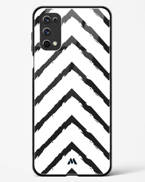 Calligraphic Zig Zags Glass Case Phone Cover (Realme)